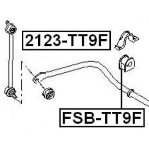 Mounting Stabiliser Bar - FEBEST FSBTT9F