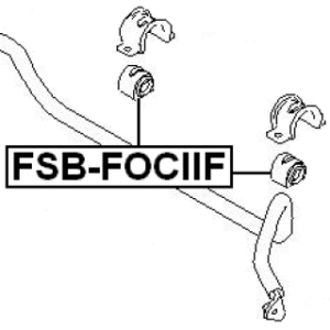Mounting Stabiliser Bar - FEBEST FSBFOCIIF