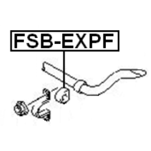 Mounting Stabiliser Bar - FEBEST FSBEXPF