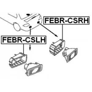 Frame Front Fog Light - FEBEST FEBRCSLH
