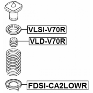 Spring Seat - FEBEST FDSICA2LOWR