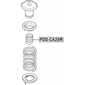 Rubber Buffer Suspension - FEBEST FDDCA2SR