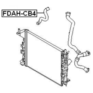 Coolant Pipe - FEBEST FDAHCB4