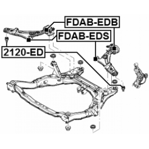 Mounting Control Trailing Arm - FEBEST FDABEDS