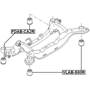 Bushing Axle Beam - FEBEST FDABCA2R