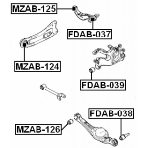 Mounting Control Trailing Arm - FEBEST FDAB039