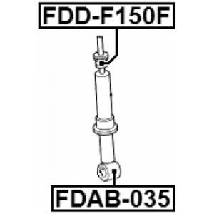 Bush Shock Absorber - FEBEST FDAB035
