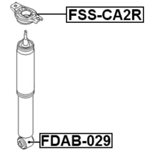 Bush Shock Absorber - FEBEST FDAB029