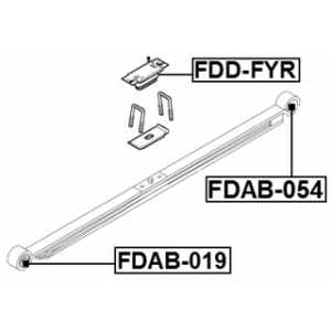 Bushing Leaf Spring - FEBEST FDAB019