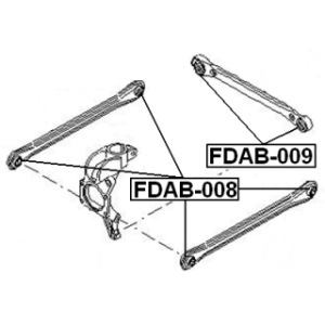Mounting Control Trailing Arm - FEBEST FDAB009
