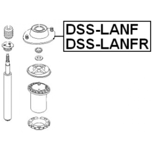 Suspension Strut Support Mount - FEBEST DSSLANF