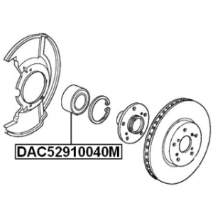 Wheel Bearing - FEBEST DAC52910040M