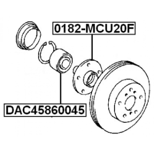 Wheel Bearing - FEBEST DAC45860045