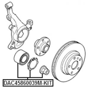 Wheel Bearing Kit - FEBEST DAC45860039MKIT