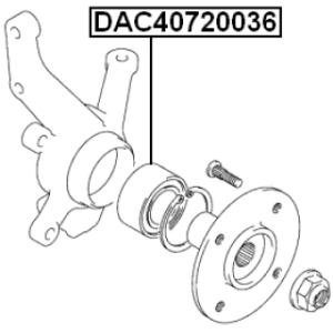 Wheel Bearing - FEBEST DAC40720036