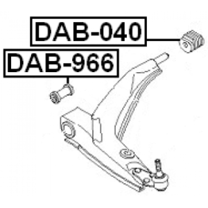Mounting Control Trailing Arm - FEBEST DAB966