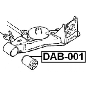 Mounting Control Trailing Arm - FEBEST DAB001