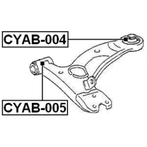 Mounting Control Trailing Arm - FEBEST CYAB004