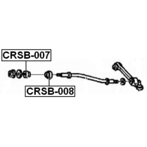 Mounting Control Trailing Arm - FEBEST CRSB007