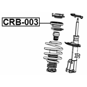 Rolling Bearing Suspension Strut Support Mount - FEBEST CRB003
