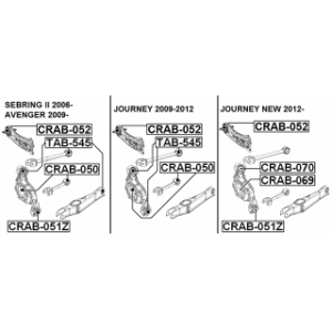 Mounting Control Trailing Arm - FEBEST CRAB052