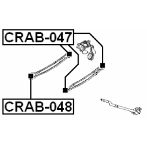 Mounting Control Trailing Arm - FEBEST CRAB047