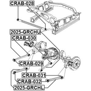 Mounting Control Trailing Arm - FEBEST CRAB031