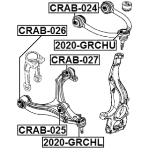 Mounting Control Trailing Arm - FEBEST CRAB027