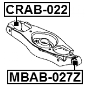 Mounting Control Trailing Arm - FEBEST CRAB022