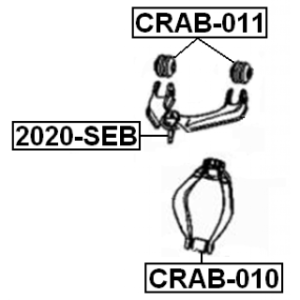Mounting Control Trailing Arm - FEBEST CRAB011