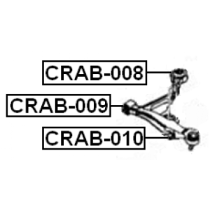 Mounting Control Trailing Arm - FEBEST CRAB008