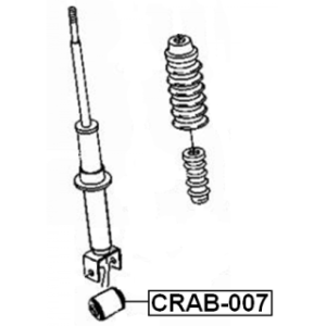 Bush Shock Absorber - FEBEST CRAB007
