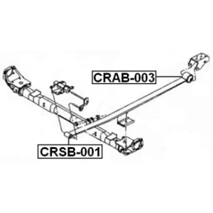 Bushing Leaf Spring - FEBEST CRAB003