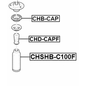 Protective Cap Bellow Shock Absorber - FEBEST CHSHBC100F