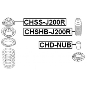 Rubber Buffer Suspension - FEBEST CHDNUB
