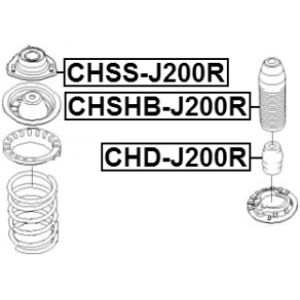 Rubber Buffer Suspension - FEBEST CHDJ200R