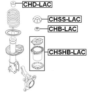 Rolling Bearing Suspension Strut Support Mount - FEBEST CHBLAC