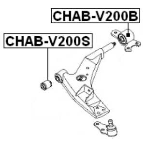 Mounting Control Trailing Arm - FEBEST CHABV200S