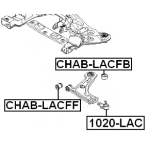 Mounting Control Trailing Arm - FEBEST CHABLACFB