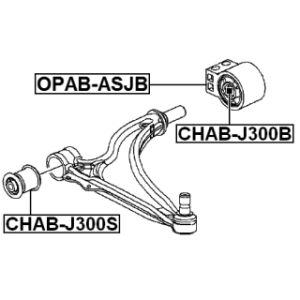 Mounting Control Trailing Arm - FEBEST CHABJ300B
