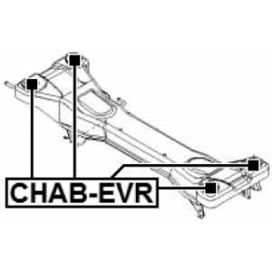 Bushing Axle Beam - FEBEST CHABEVR