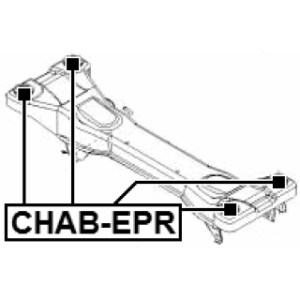 Bushing Axle Beam - FEBEST CHABEPR