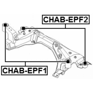 Mounting Control Trailing Arm - FEBEST CHABEPF2