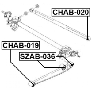 Mounting Control Trailing Arm - FEBEST CHAB020