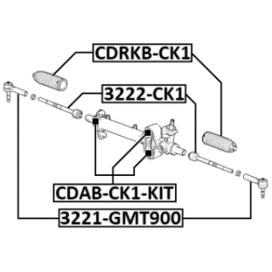 Mounting Steering Gear - FEBEST CDABCK1KIT