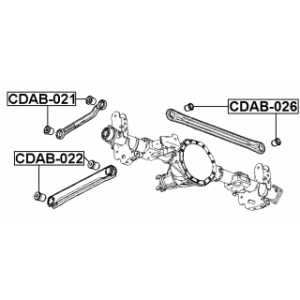 Mounting Control Trailing Arm - FEBEST CDAB021