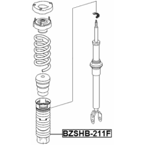 Protective Cap Bellow Shock Absorber - FEBEST BZSHB211F
