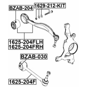 Mounting Control Trailing Arm - FEBEST BZAB204
