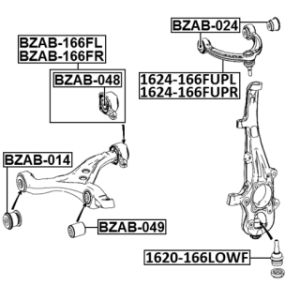 Mounting Control Trailing Arm - FEBEST BZAB048
