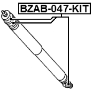 Mounting Kit Shock Absorber - FEBEST BZAB047KIT